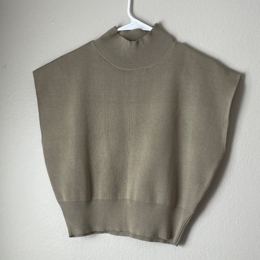 Commense Olive Cowl Neck Sweater - Picture 5 of 8